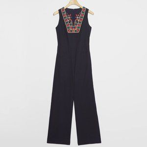 Anthropologie Deena Embroidered Jumpsuit